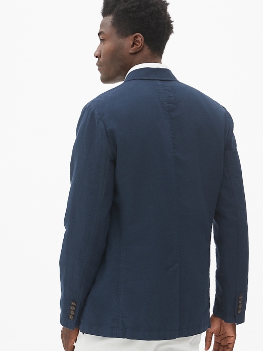 Image number 2 showing, Casual Classic Blazer in Linen-Cotton