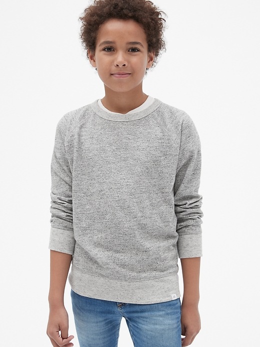 Image number 2 showing, Kids Marled Crewneck Sweatshirt