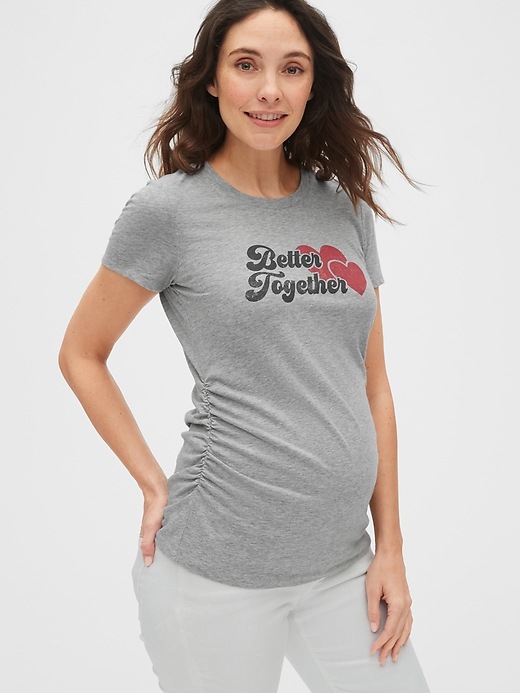 Image number 1 showing, Maternity Graphic T-Shirt