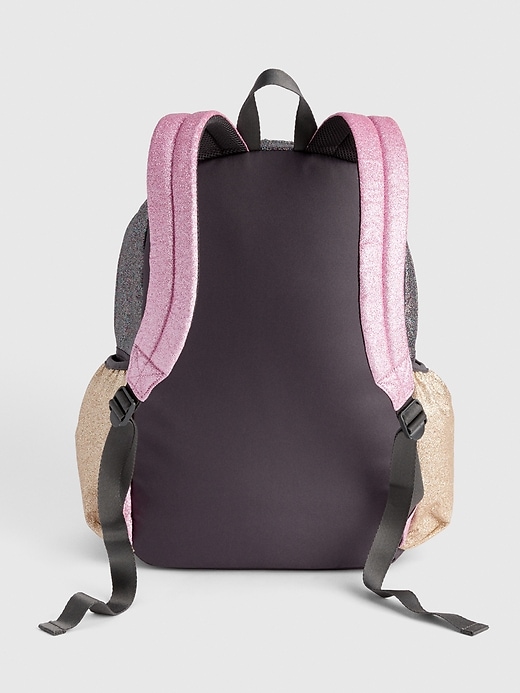 Image number 2 showing, Kids Glitter Colorblock Senior Backpack