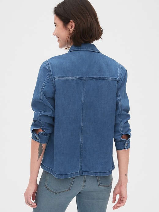 Image number 2 showing, Denim Swing Jacket