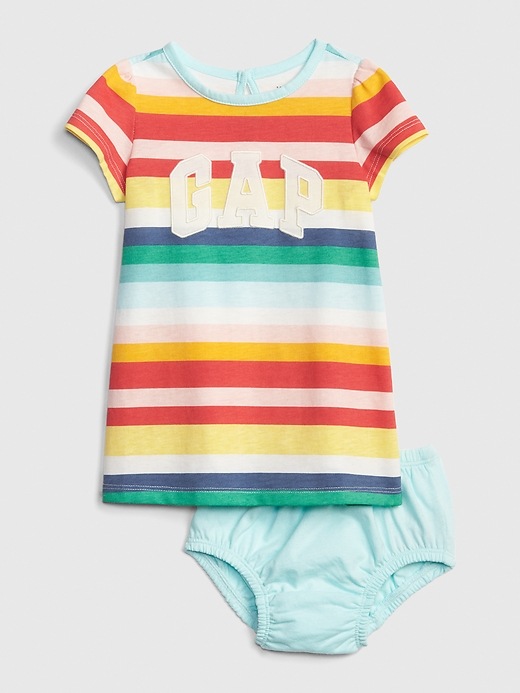 Image number 1 showing, Baby Gap Logo Stripe Dress