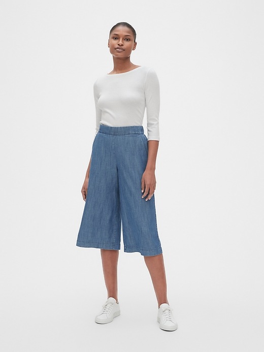 Image number 3 showing, High Rise Culottes in TENCEL&#153