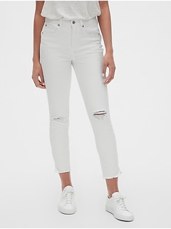 gap 1969 white jeans