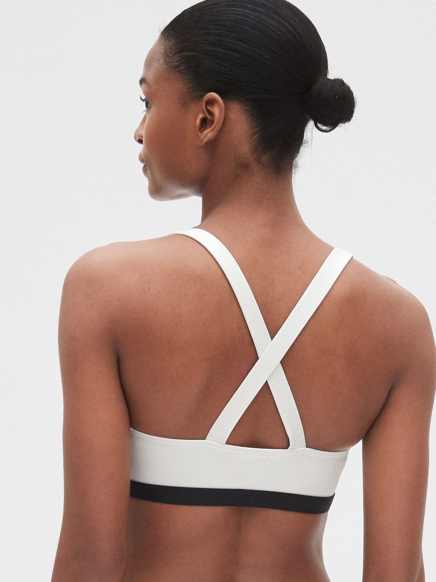 Square Neck Crossback Bralette Bikini Top Gap