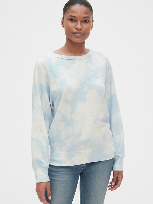 View large product image 1 of 1. Gap Logo Tie-Dye Raglan Sweatshirt