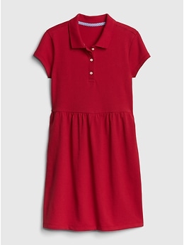 red polo dress