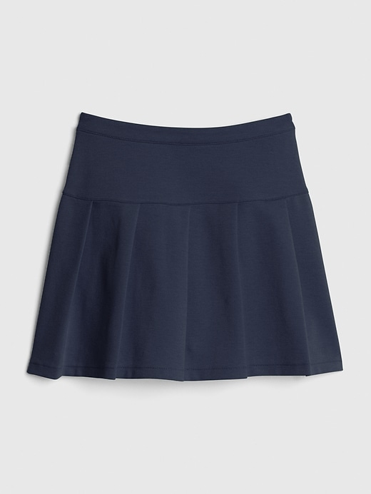 1 of 8 showing, with the color true indigo of product Kids Uniform Pleated Skirt