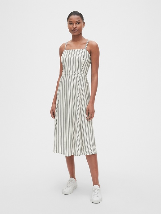 Image number 3 showing, Stripe Fit and Flare Cami Midi Dress