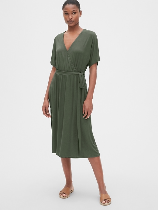 Image number 1 showing, Kimono Sleeve Wrap Dress