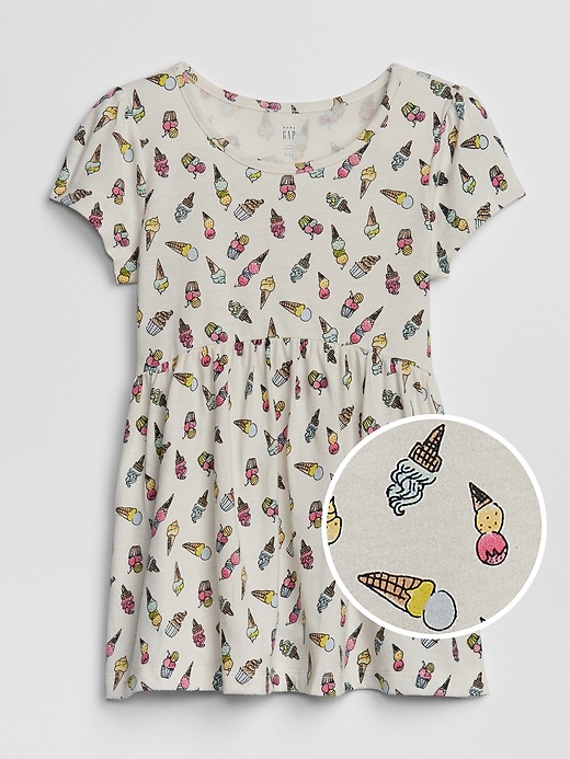 View large product image 1 of 1. Toddler Print Short Sleeve Tunic