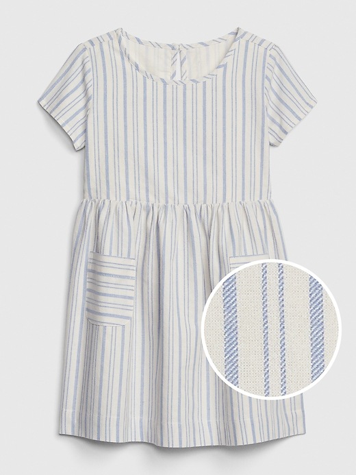 Image number 1 showing, Toddler Stripe Fit And Flare Dress