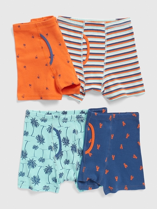 View large product image 1 of 1. Kids Print Boxer Briefs (4-Pack)