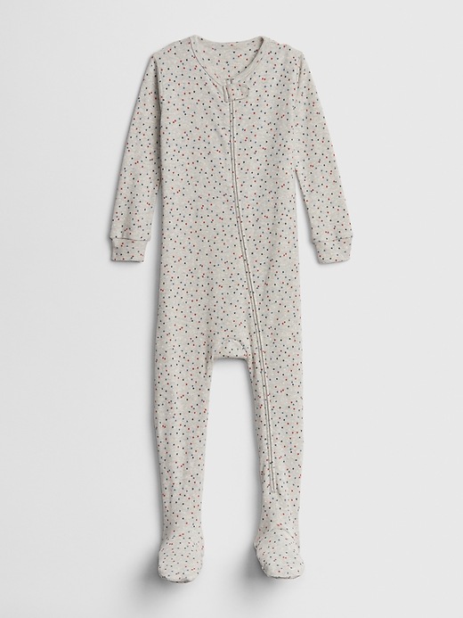 Image number 1 showing, babyGap Organic Cotton Star PJ Footed One-Piece