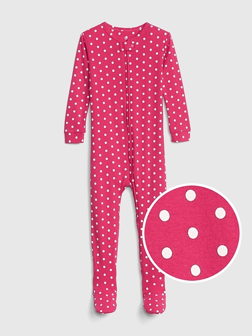 Image number 1 showing, babyGap Dot Footed One-Piece