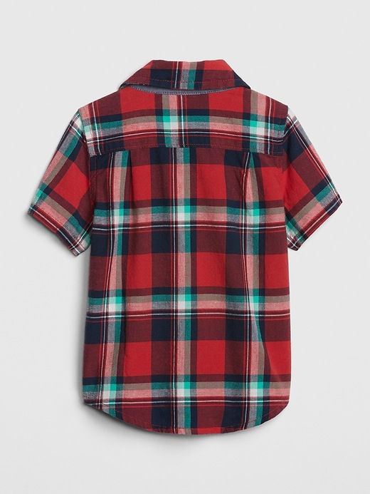 Image number 2 showing, Baby Plaid Short Sleeve Shirt