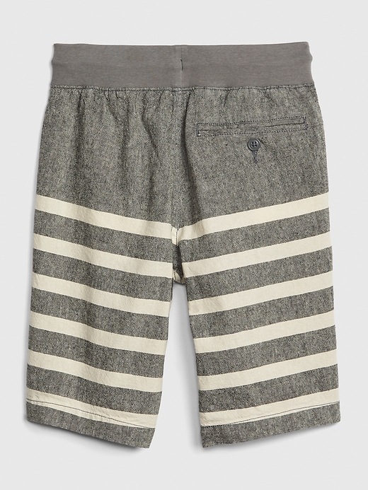Image number 3 showing, Kids Linen Pull-On Shorts