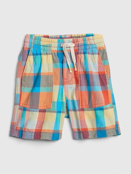 Image number 1 showing, Toddler Plaid Pull-On Shorts