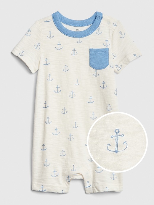 Image number 1 showing, Baby Anchor Shorty One-Piece