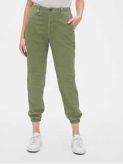 gap girlfriend utility joggers