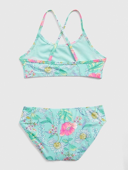 Image number 2 showing, Kids Floral Strappy Swim Two-Piece