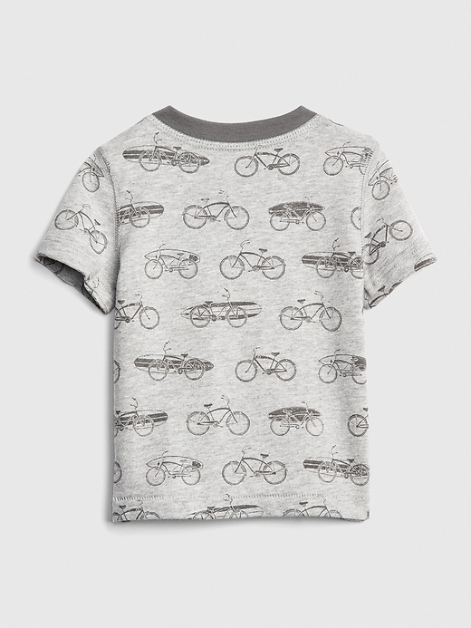 Image number 2 showing, Baby Print Henley T-Shirt
