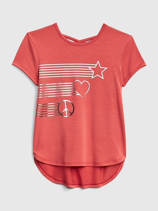 Image number 5 showing, GapFit Kids Strappy Graphic T-Shirt