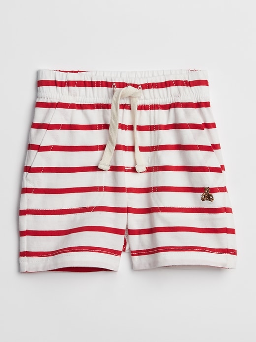 View large product image 1 of 1. Baby Stripe Utility Pull-On Shorts