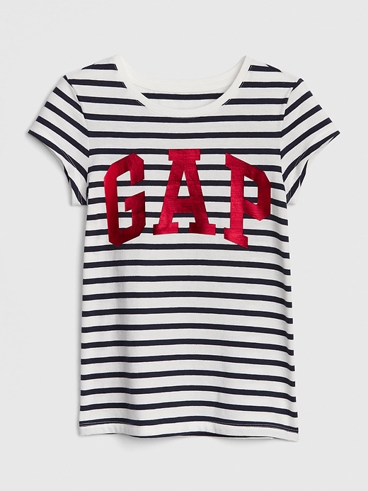 View large product image 1 of 1. Kids Gap Logo Stripe T-Shirt