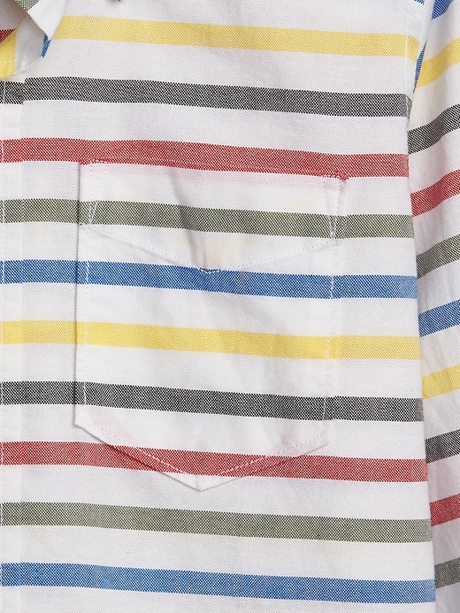 Image number 4 showing, Kids Oxford Stripe Long Sleeve Shirt
