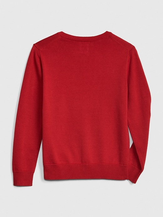 Image number 3 showing, Kids Uniform V-Neck Sweater