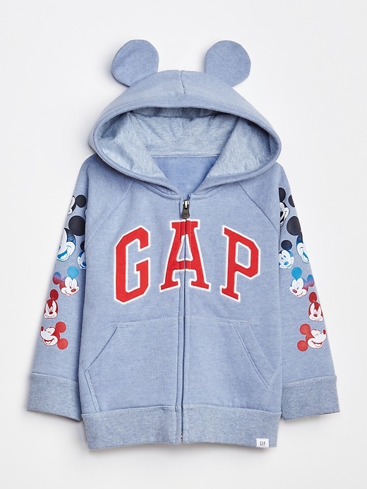 View large product image 1 of 3. babyGap &#124 Disney Mickey Mouse Gap Logo Hoodie Sweatshirt