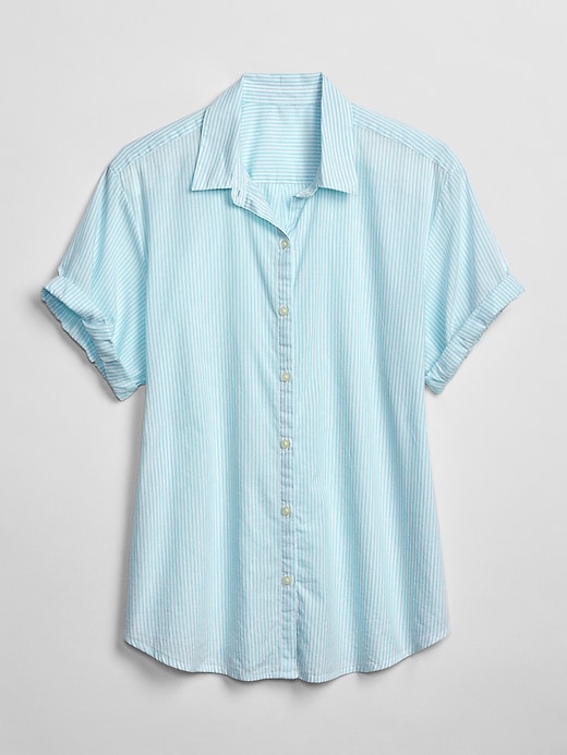 Image number 6 showing, Roll Sleeve Stripe Shirt