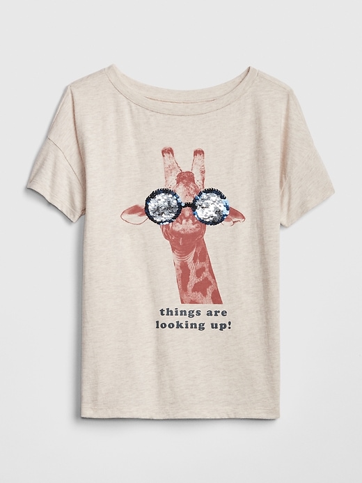 Image number 1 showing, Kids Flippy Sequin T-Shirt