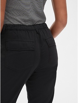 black khaki joggers