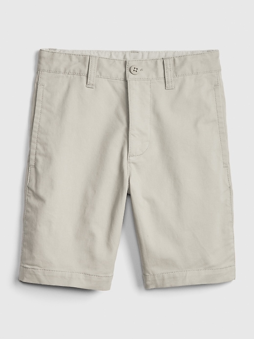View large product image 1 of 1. Kids Uniform Khaki Shorts with Gap Shield