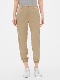 khaki joggers women
