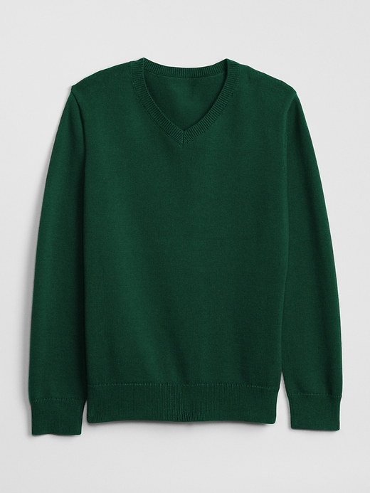 Image number 8 showing, Kids Uniform V-Neck Sweater