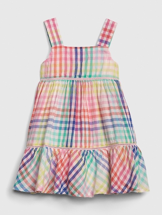 Image number 1 showing, Baby Plaid Tank Dress