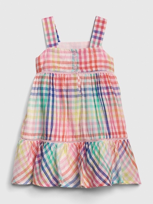 Image number 2 showing, Baby Plaid Tank Dress