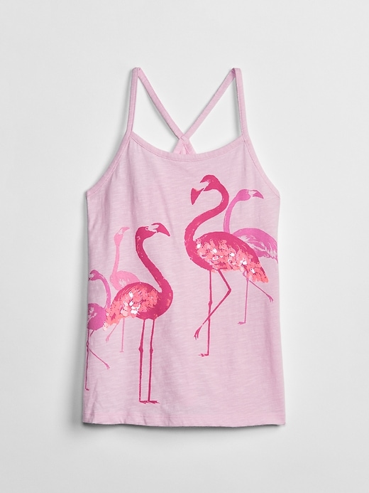 View large product image 1 of 1. Kids Strappy Graphic Tank Top