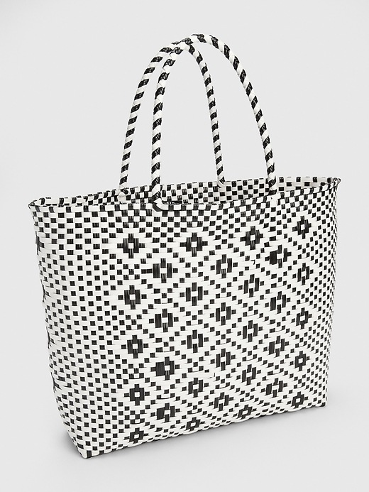 View large product image 1 of 3. Woven Plastic Tote