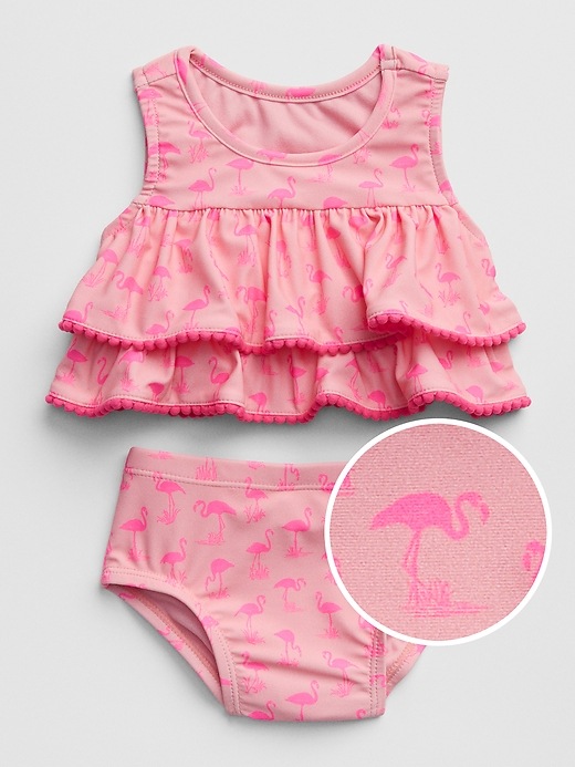 View large product image 1 of 3. Baby Ruffle Swim Two-Piece