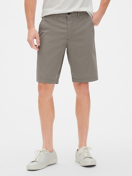 1 of 8 showing, with the color smoking grey of product Wearlight 10" Khaki Shorts