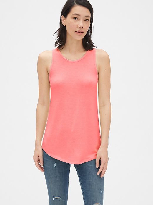 View large product image 1 of 1. Softspun Crossback Tank Top