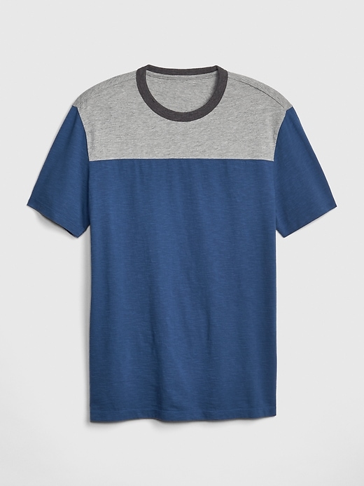 Image number 6 showing, Vintage Slub Jersey Colorblock T-Shirt