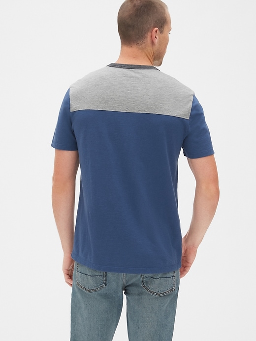 Image number 2 showing, Vintage Slub Jersey Colorblock T-Shirt