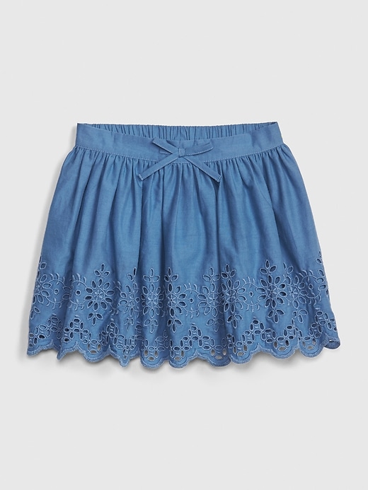 Image number 1 showing, Toddler Eyelet Flippy Skirt