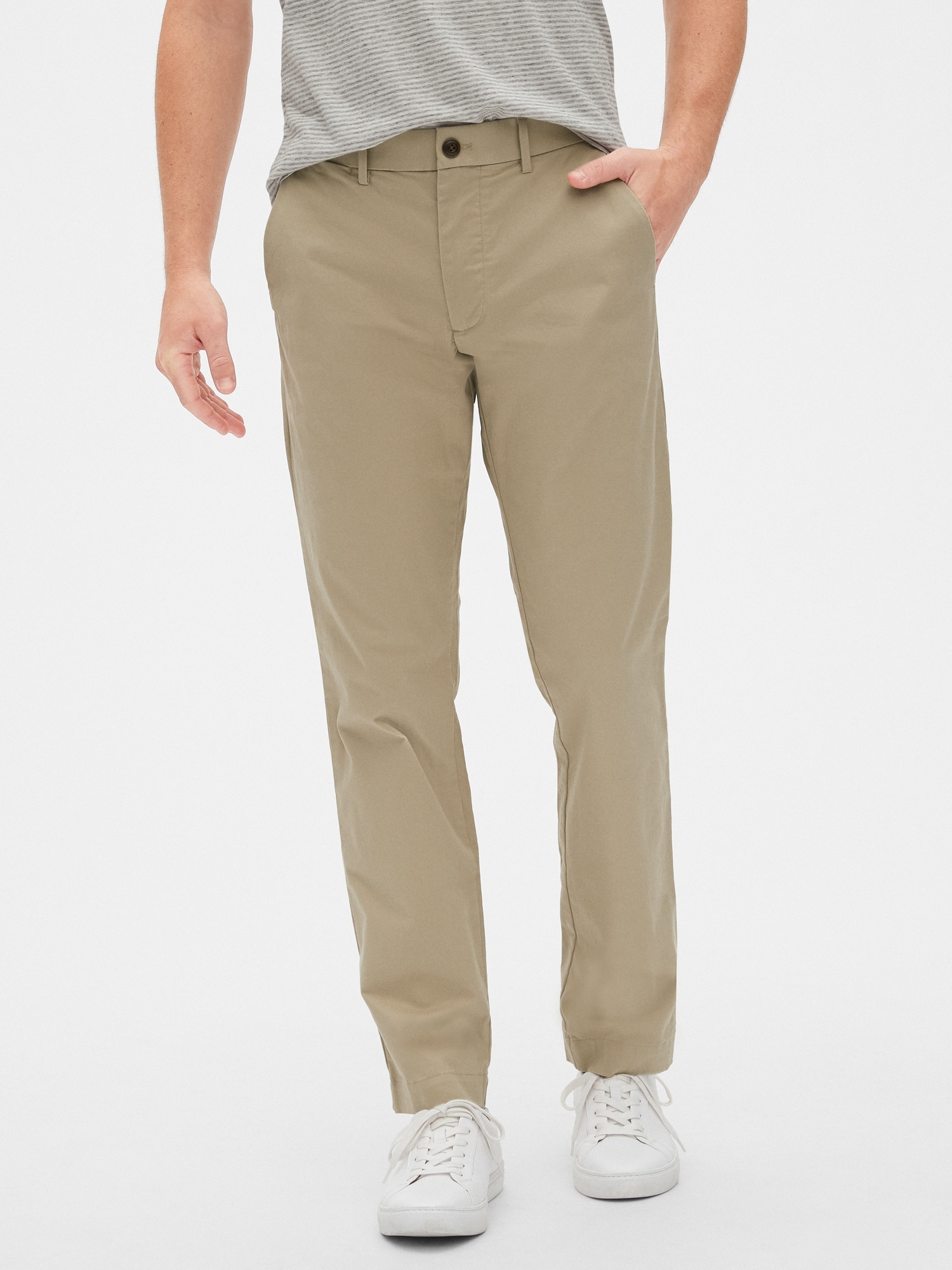 Modern Khakis in Straight Fit with 