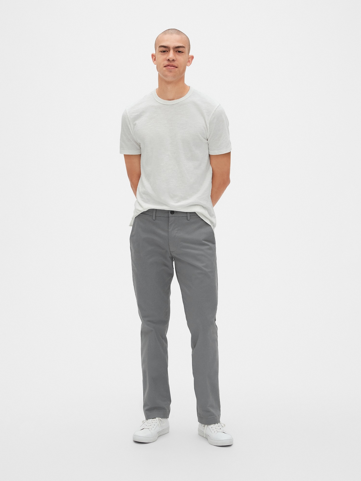 gap straight stretch khakis